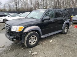 Salvage cars for sale at Waldorf, MD auction: 2001 Toyota Sequoia SR5