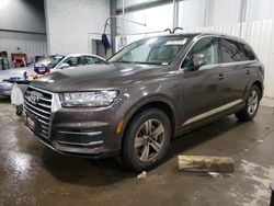Salvage cars for sale at Ham Lake, MN auction: 2018 Audi Q7 Premium Plus