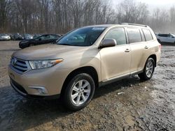 Salvage cars for sale at Finksburg, MD auction: 2013 Toyota Highlander Base