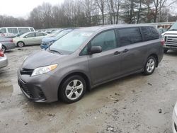 Salvage cars for sale at North Billerica, MA auction: 2019 Toyota Sienna