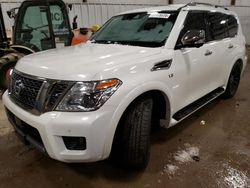 Salvage cars for sale from Copart Lansing, MI: 2019 Nissan Armada Platinum