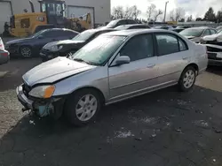 Salvage cars for sale from Copart Woodburn, OR: 2002 Honda Civic EX