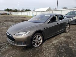 Salvage cars for sale at Sacramento, CA auction: 2015 Tesla Model S 85D