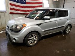 Salvage cars for sale from Copart Lyman, ME: 2013 KIA Soul +