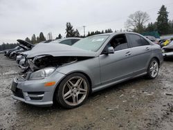 Salvage cars for sale at Graham, WA auction: 2013 Mercedes-Benz C 300 4matic