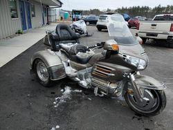 Salvage motorcycles for sale at Windham, ME auction: 2002 Honda GL1800