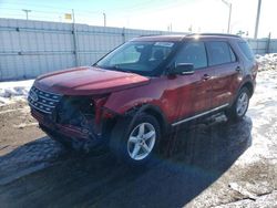 Ford Explorer salvage cars for sale: 2017 Ford Explorer XLT