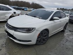 Salvage cars for sale at Windsor, NJ auction: 2015 Chrysler 200 S