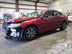 Chevrolet salvage cars for sale: 2017 Chevrolet Malibu LT