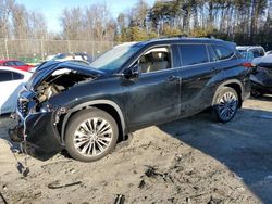 Salvage cars for sale at Waldorf, MD auction: 2020 Toyota Highlander Platinum