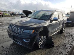 Jeep Grand Cherokee Overland salvage cars for sale: 2017 Jeep Grand Cherokee Overland