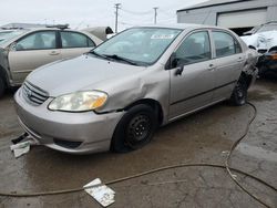 Salvage cars for sale from Copart Chicago Heights, IL: 2003 Toyota Corolla CE