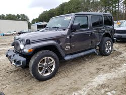 Salvage cars for sale at Seaford, DE auction: 2019 Jeep Wrangler Unlimited Sahara