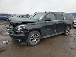 Salvage cars for sale at Woodhaven, MI auction: 2015 Chevrolet Suburban K1500 LT