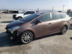 Salvage cars for sale at Sun Valley, CA auction: 2016 Toyota Prius V