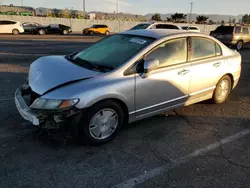 Salvage cars for sale from Copart Van Nuys, CA: 2006 Honda Civic Hybrid