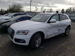 Salvage cars for sale from Copart Woodburn, OR: 2014 Audi Q5 Premium Plus
