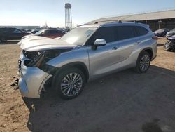 Salvage cars for sale at Phoenix, AZ auction: 2022 Toyota Highlander Hybrid Platinum