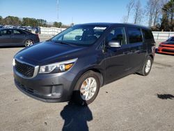 Salvage cars for sale from Copart Dunn, NC: 2017 KIA Sedona LX