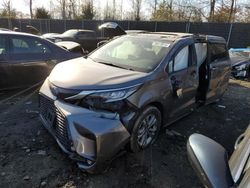 Toyota salvage cars for sale: 2021 Toyota Sienna XSE