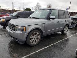 Land Rover Range Rover salvage cars for sale: 2012 Land Rover Range Rover HSE Luxury