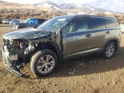 Salvage cars for sale at Reno, NV auction: 2015 Toyota Highlander LE