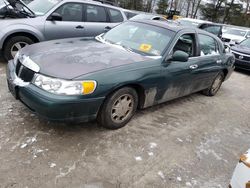 Salvage cars for sale at North Billerica, MA auction: 1998 Lincoln Town Car Signature