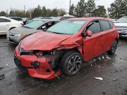 Salvage cars for sale from Copart Denver, CO: 2017 Toyota Corolla IM