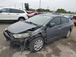 Salvage cars for sale at Miami, FL auction: 2010 Honda Insight LX