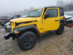 Jeep Wrangler Sport salvage cars for sale: 2021 Jeep Wrangler Sport