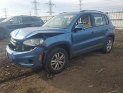 Salvage cars for sale at Elgin, IL auction: 2017 Volkswagen Tiguan S