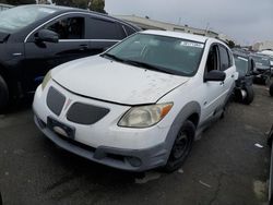 Pontiac salvage cars for sale: 2005 Pontiac Vibe