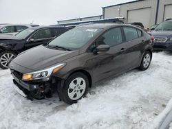 Salvage cars for sale at Wayland, MI auction: 2017 KIA Forte LX