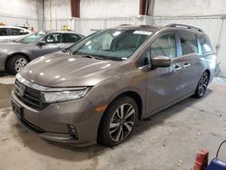 Salvage cars for sale at Milwaukee, WI auction: 2022 Honda Odyssey Touring