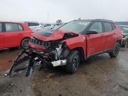 Salvage cars for sale at Woodhaven, MI auction: 2019 Jeep Compass Trailhawk