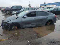 Salvage cars for sale at Woodhaven, MI auction: 2021 KIA Forte FE