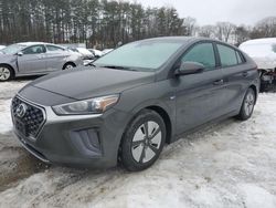 Salvage cars for sale at North Billerica, MA auction: 2020 Hyundai Ioniq Blue