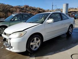 Salvage cars for sale from Copart Reno, NV: 2005 Honda Civic EX