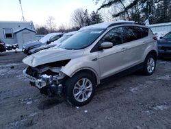 Salvage cars for sale from Copart Lyman, ME: 2017 Ford Escape SE