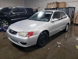 Salvage cars for sale from Copart Elgin, IL: 2001 Toyota Corolla CE