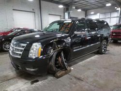 Salvage cars for sale from Copart Ham Lake, MN: 2012 Cadillac Escalade ESV Platinum