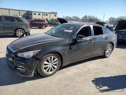 Salvage cars for sale at Wilmer, TX auction: 2015 Infiniti Q50 Base