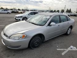 Vehiculos salvage en venta de Copart Rancho Cucamonga, CA: 2007 Chevrolet Impala LT