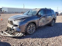 Toyota Highlander salvage cars for sale: 2021 Toyota Highlander Platinum