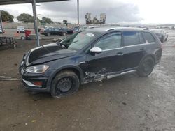 Volkswagen Golf salvage cars for sale: 2017 Volkswagen Golf Alltrack S