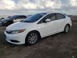 Honda salvage cars for sale: 2012 Honda Civic EXL