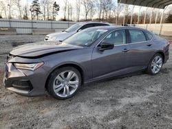 Salvage cars for sale from Copart Spartanburg, SC: 2021 Acura TLX Technology