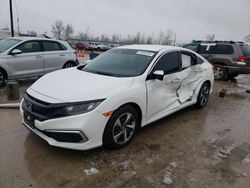 Salvage cars for sale from Copart Dyer, IN: 2019 Honda Civic LX