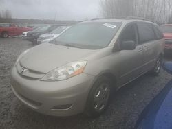 Salvage cars for sale from Copart Arlington, WA: 2006 Toyota Sienna CE