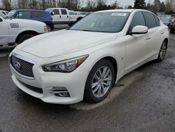 Salvage cars for sale at Portland, OR auction: 2014 Infiniti Q50 Base